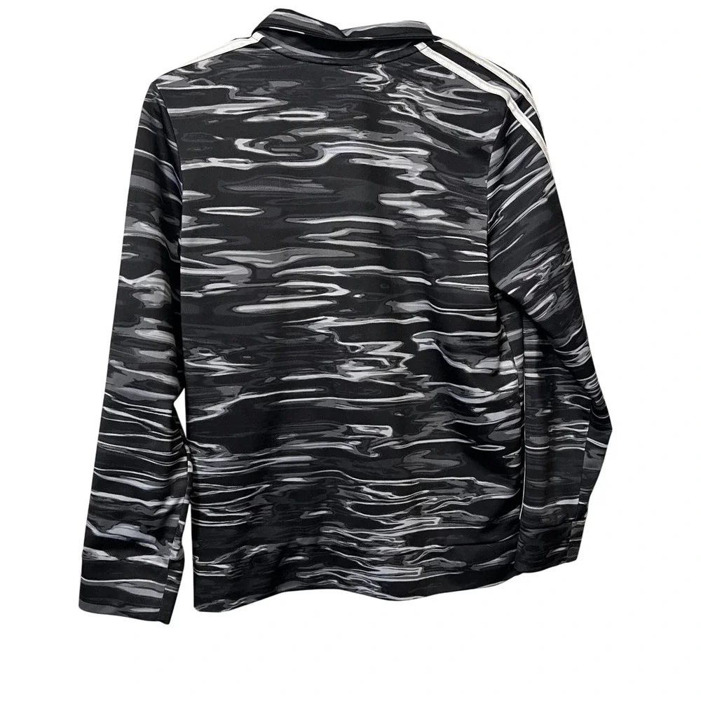 Adidas Kids Track Jacket Full Zip Camo Print Regular Fit Long Sleeve Size Large‎